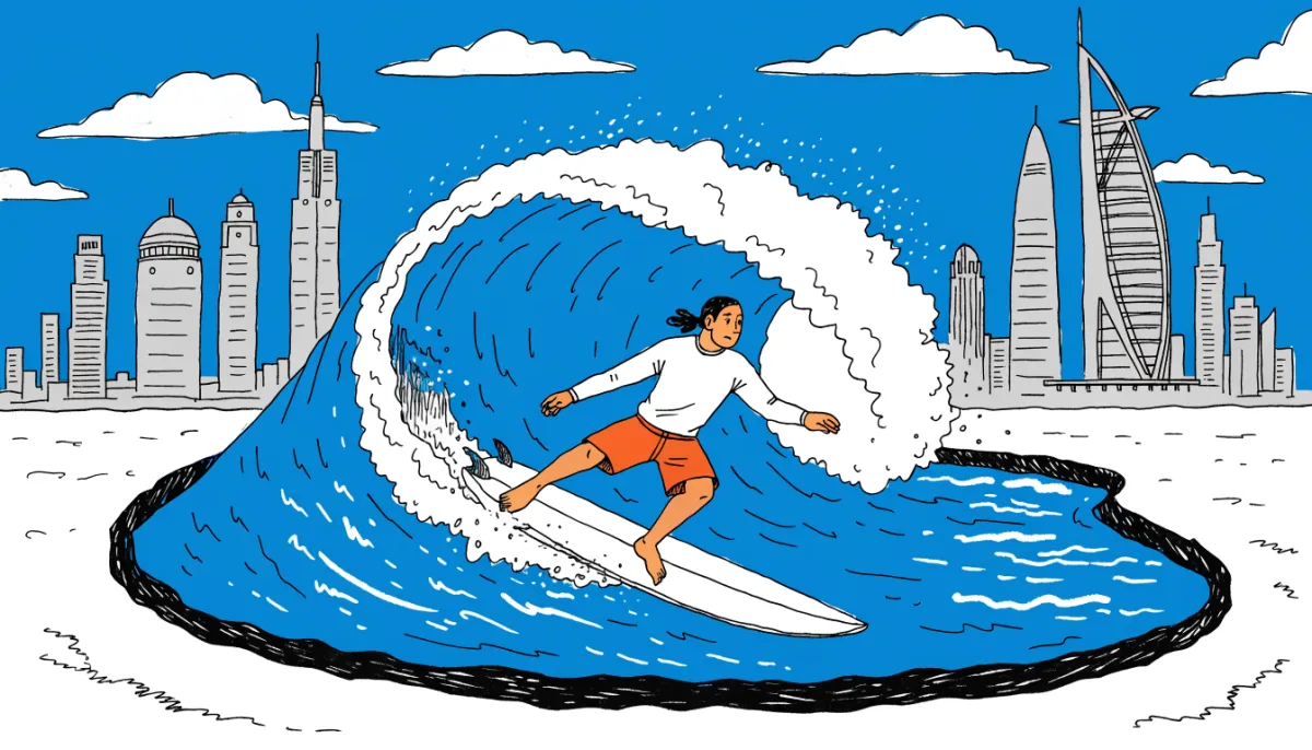 Riding a Wave in the Desert