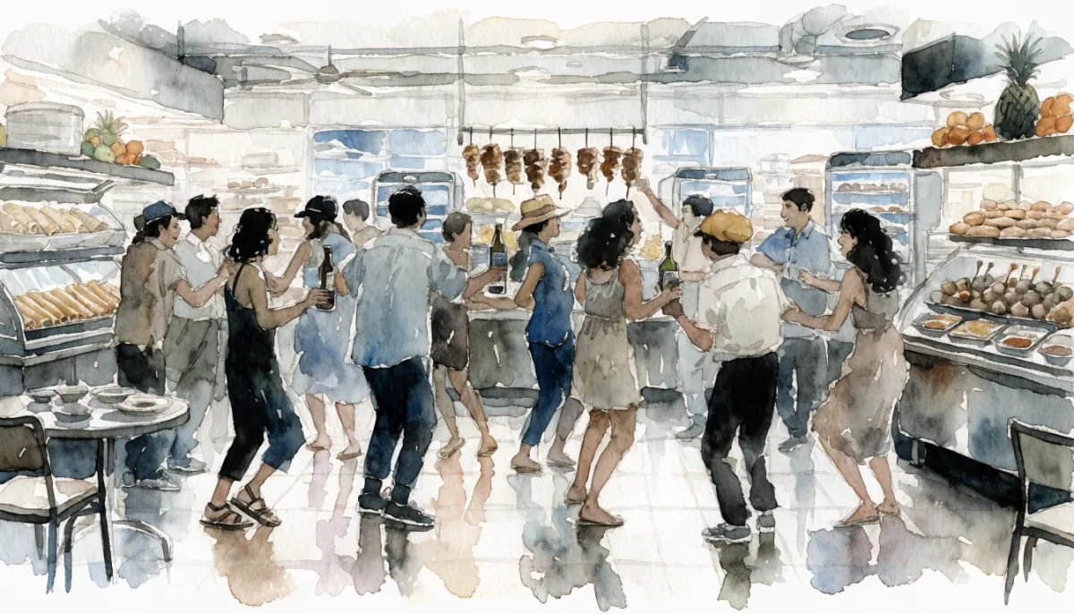 Somewhere Around Midnight in the Seafood City Food Court